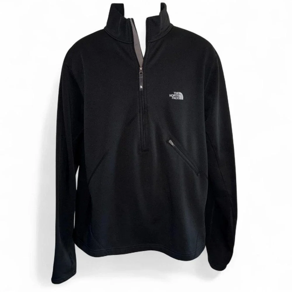 THE NORTH FACE FLIGHT SERIES BLACK HALF ZIP PULLOVER SHIRT‎ MENS LARGE